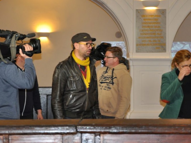 Borbás Marcsi a Pannonia Reformata Múzeumban