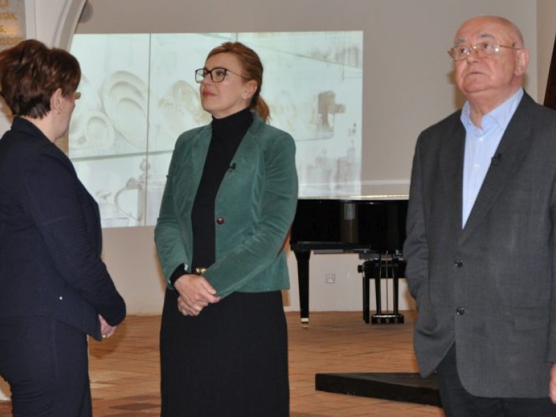 Borbás Marcsi a Pannonia Reformata Múzeumban